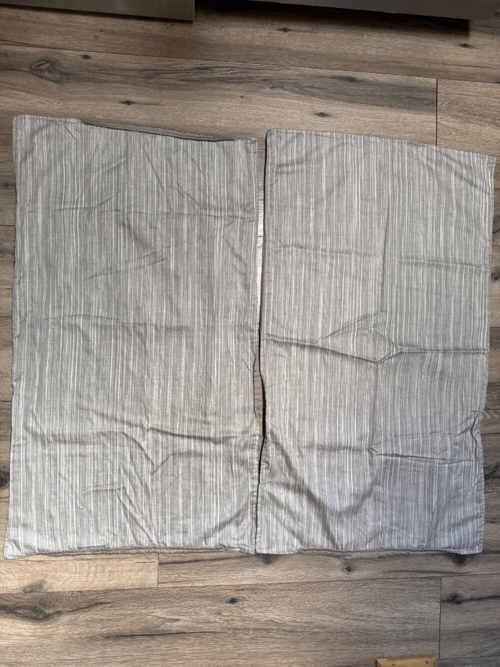 Sleep Number 100% Cotton Reversible Duvet Pillowcase Cover Set - Solid Gray & St